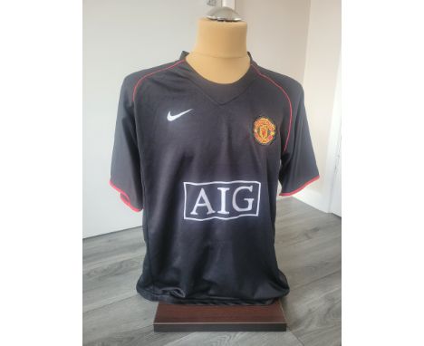 MANCHESTER UNITED 2007-08 AWAY SHIRT ( NO 7 RONALDO ON BACK )
Ref SM