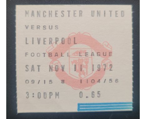 1972-73 MANCHESTER UNITED V LIVERPOOL TICKET
Ref SM