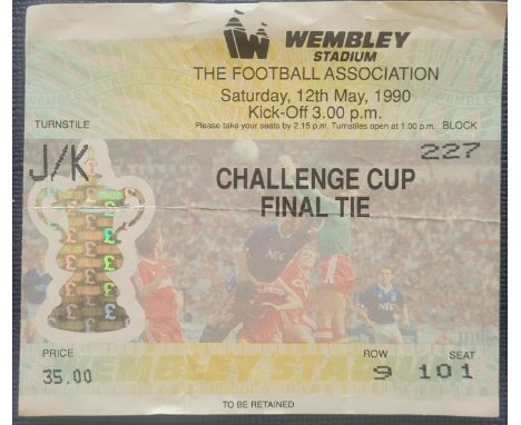 1990 FA CUP FINAL CRYSTAL PALACE V MANCHESTER UNITED TICKET
Folds
Ref MS