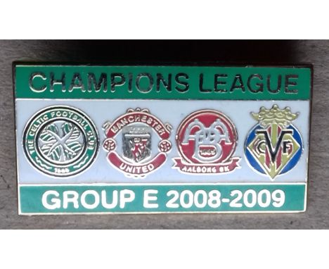 MANCHESTER UNITED CELTIC AALBORG VALENCIA 2008/09 CHAMPIONS LEAGUE BADGE&nbsp;
Ref. T.