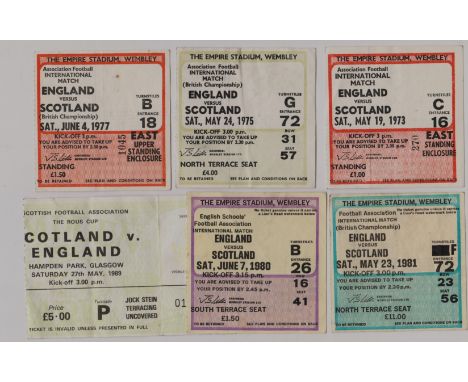 ENGLAND V SCOTLAND TICKET STUBS
Ref. T.