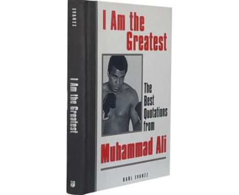 BOXING MUHAMMAD ALI AUTOGRAPHED BOOK
Muhammad Ali signed book “I Am the Greatest” the best quotations from Muhammad Ali. Auto