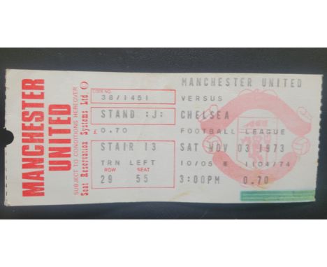 1973-74 MANCHESTER UNITED V CHELSEA TICKET
Ref SM