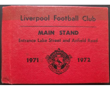 1971-72 LIVERPOOL SEASON TICKET
Ref SM