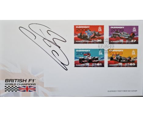 MOTOR RACING POSTAL COVER SIGNED BY JENSON BUTTON
Ref G