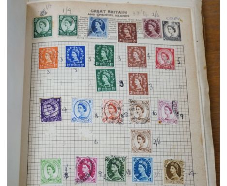 Six stamp albums with World and Commonwealth