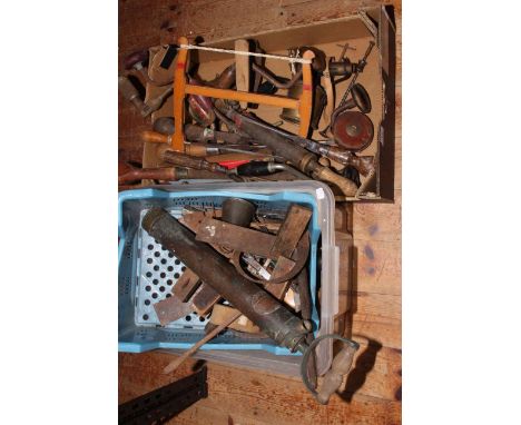 Two boxes of tools.