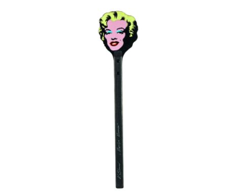 Vasily Slonov  Marilyn Monroe Fly Flap 2014 Wood, rubber, print. H = 51.5 cm Signed and titled by the artist 