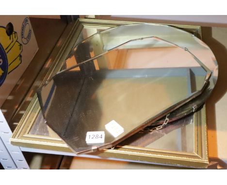 Three vintage mirrors, various sizes. Not available for in-house P&amp;P, contact Paul O'Hea at Mailboxes on 01925 659133 