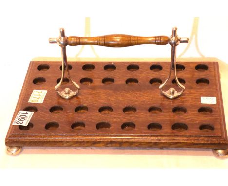 Vintage Holy Communion oak glass holder. Not available for in-house P&amp;P, contact Paul O'Hea at Mailboxes on 01925 659133 