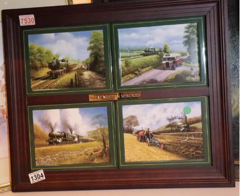 Limited edition ceramic plaques; Great Wester Memories. Not available for in-house P&amp;P, contact Paul O'Hea at Mailboxes o