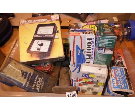 A selection of tools and accessories to include wheel locks. Not available for in-house P&amp;P, contact Paul O'Hea at Mailbo