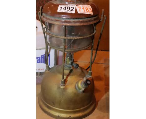 Vintage paraffin Tilly lamp. Not available for in-house P&amp;P, contact Paul O'Hea at Mailboxes on 01925 659133 