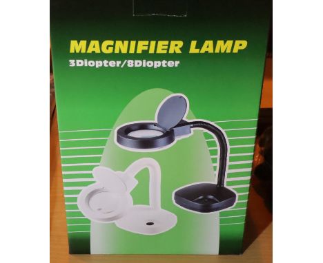Boxed new Magnifier lamp. P&amp;P Group 1 (£14+VAT for the first lot and £1+VAT for subsequent lots) 