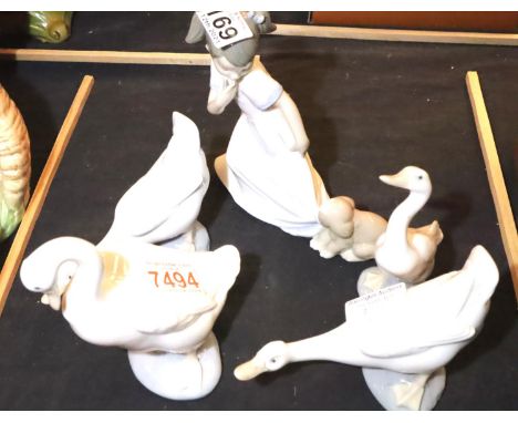 Selection of Nao and Lladro ceramics. Not available for in-house P&amp;P, contact Paul O'Hea at Mailboxes on 01925 659133 