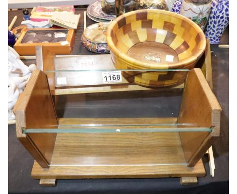 Danish style fruit trough,book rack cambridge ware bowl. Not available for in-house P&amp;P, contact Paul O'Hea at Mailboxes 
