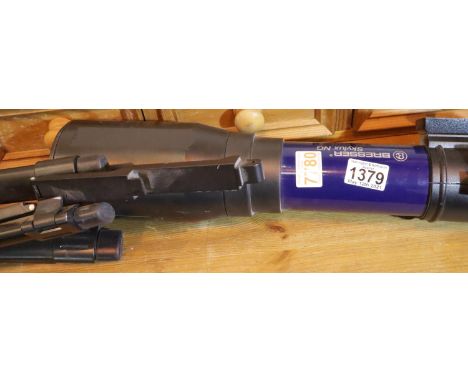 Bresser Skylux NG telescope with tripod and attachments. Not available for in-house P&amp;P, contact Paul O'Hea at Mailboxes 