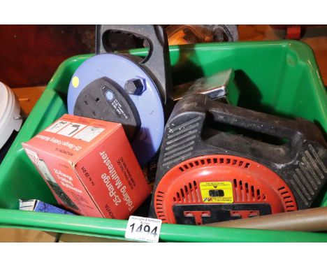 Box containing mixed tools to include extension cables, part socket sets etc. Not available for in-house P&amp;P, contact Pau