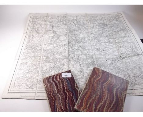 Three vintage French linen backed maps including Rouen etc
