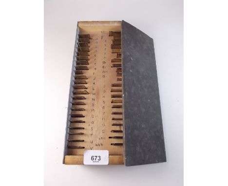 A pantograph letter set