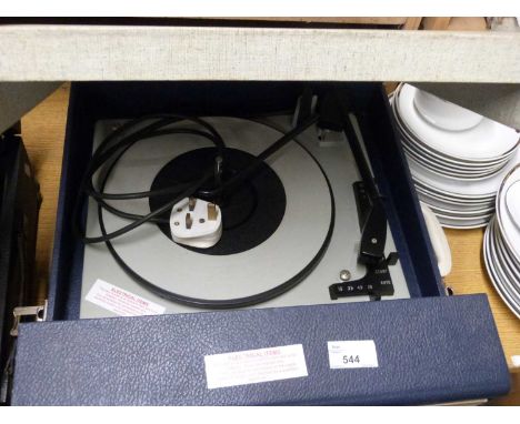 Portable electric record player