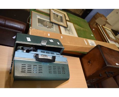Vintage Elf projector and projector screen