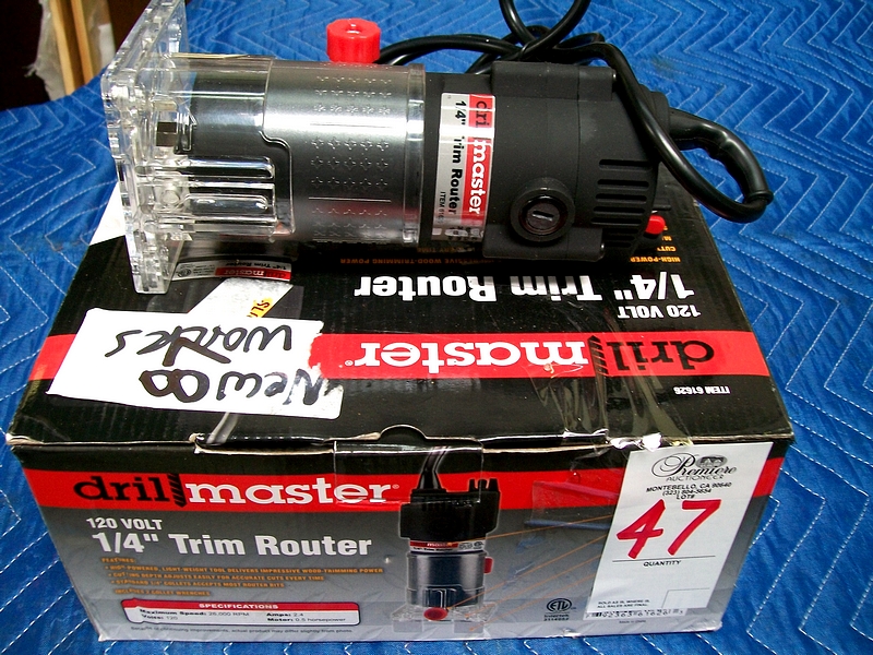 Drill Master 1/4" Electric Trim Router
