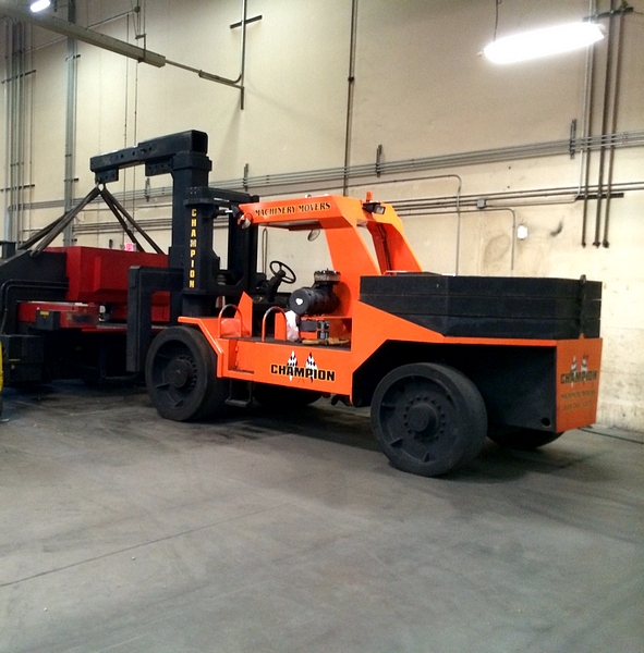 Rigger Lift R120 120,000 Lbs. Cap. Fork Lift w/ 6 Counter Weights ...