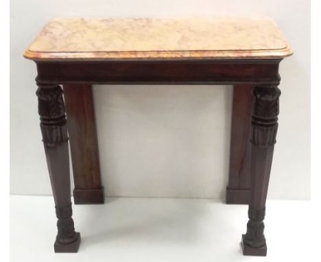 William IV Period Rosewood Marble Top Console TableDimensions: 98cm W 52cm D 90cm H