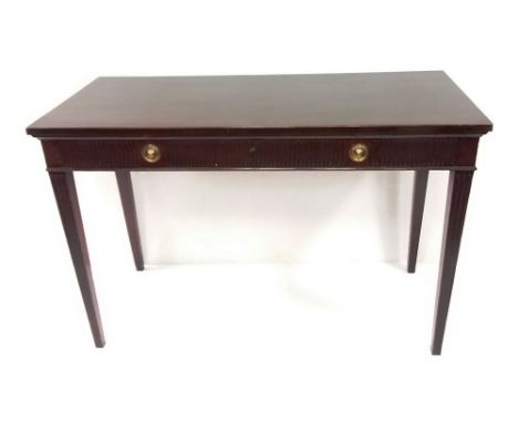 Super Quality Georgian Mahogany 1 Drawer Console Table