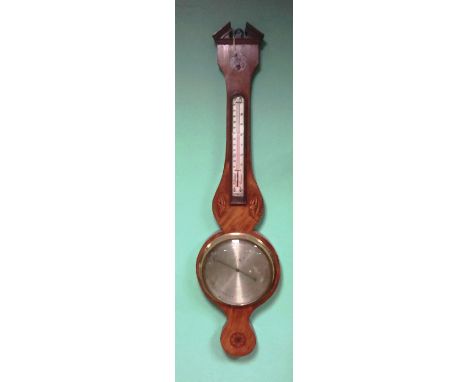 Vict Inlaid Mahogany Barometer