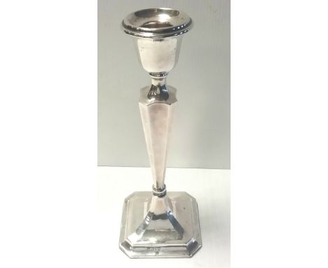 Solid Silver Chester Candlestick 1915