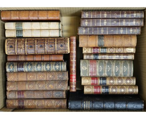 ° ° Bindings: Robertson - Charles V, 3 vols, 1796Lewer, C. - Knight of Gwynne, 1858 and Tom Burke, 1857 (4 vols)Browning - Po