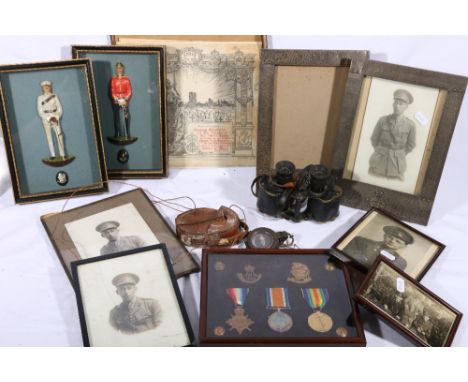 WWI medal group comprising war medal and victory medal to CAPT L G SHEPHERD and 1914-15 star to 3251 PTE L G SHEPHERD 28 LOND