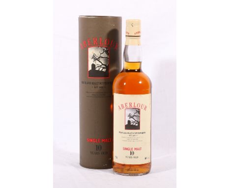 ABERLOUR 10 year old Highland Speyside single malt Scotch whisky, old style bottling, 75cl., 40% vol., boxed.