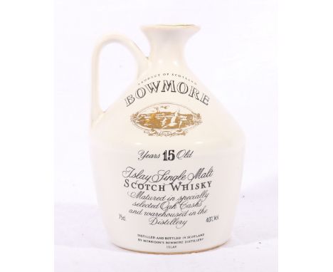 BOWMORE 15 year old Islay Single Malt Scotch Whisky bottled to commemorate Glasgow Garden Festival 1988 in ceramic flagon, 75