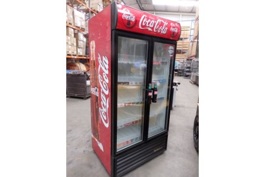 1 X Oversized 2 Door Coca Cola Merchandiser Refrigerator