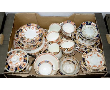 AN ALBION CHINA JAPAN PATTERN TEA SERVICE AND SIMILAR TEA WARE, EARLY 20TH C