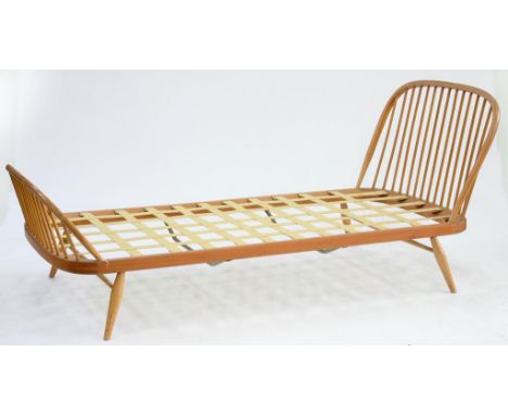 AN ERCOL WINDSOR SINGLE BED, CIRCA 1960'S, 195 X 90CM