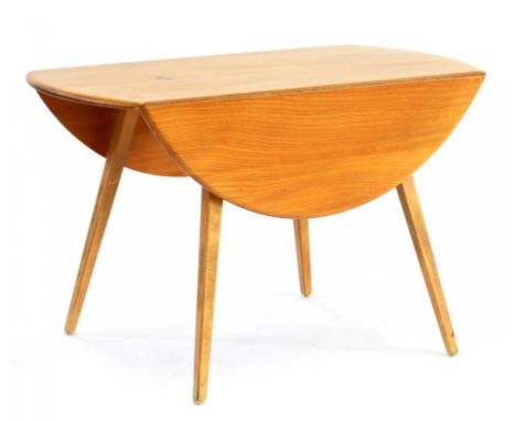 AN ERCOL WINDSOR DROP LEAF DINING TABLE, C1960'S, 114CM 