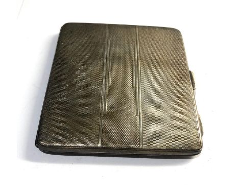 Antique engine turned cigarette case weight 120g,&nbsp;Overall good unclean condition