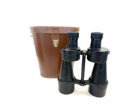 Vintage cased Ross London binoculars 