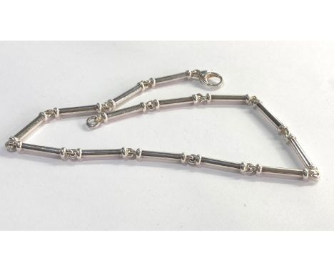 Beautiful solid sterling silver chain from designer QUINN measures approx 43cm long weight 56g 