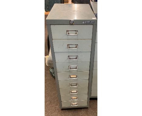 Bisley multi drawer vintage filing cabinet 9 draws 