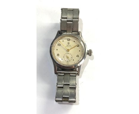 Vintage gents Rolex Tudor Oyster watch is not ticking stainless steel case please see images for details 