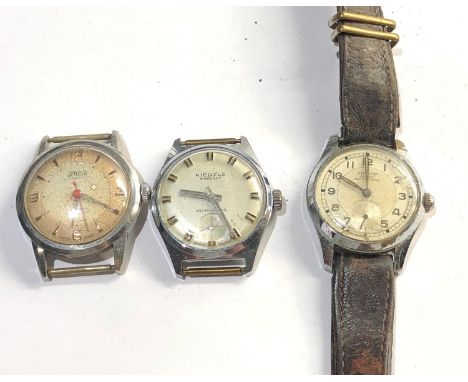3 Vintage gents Citizen wristwatches all ticking but no warranty given please see images for details 