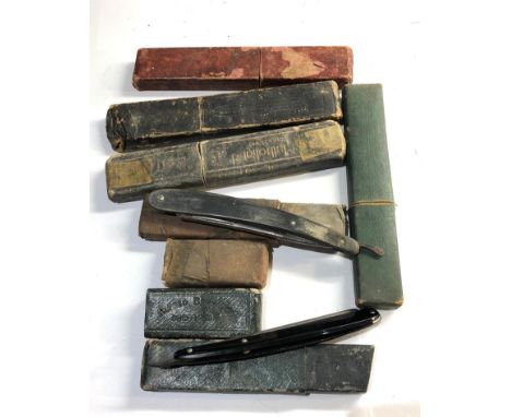 Collection of 6 vintage boxed cut throat razors please see images for details,&nbsp;overall good condition, age related ware