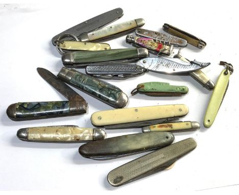 Collection of 20 vintage pocket pen knives please see images for details 