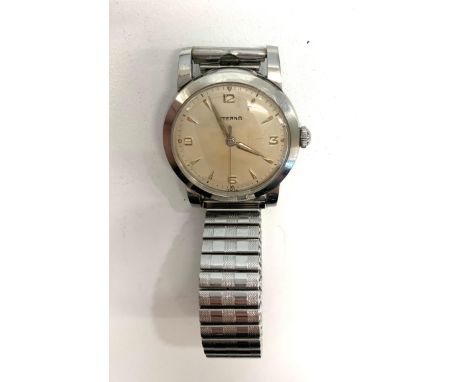 Vintage Eterna Gents wristwatch in working order no warranty given 