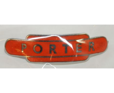 BRNE enamel totem Porter badge 